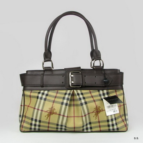 Replica Burberry Cowskin Leather Handbag Brown B24681