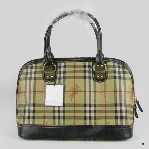 Burberry Toto Bag 2308b With Black Leather Trim Luxury