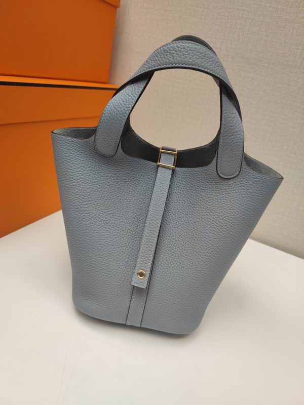 Replica Hermes Kelly 25cm Seam Outside Blue Cowskin Bag