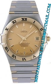 Replica Omega Constellation 18kt Yellow Gold And Steel Mens Watch 1302.1 Replicas For Sale