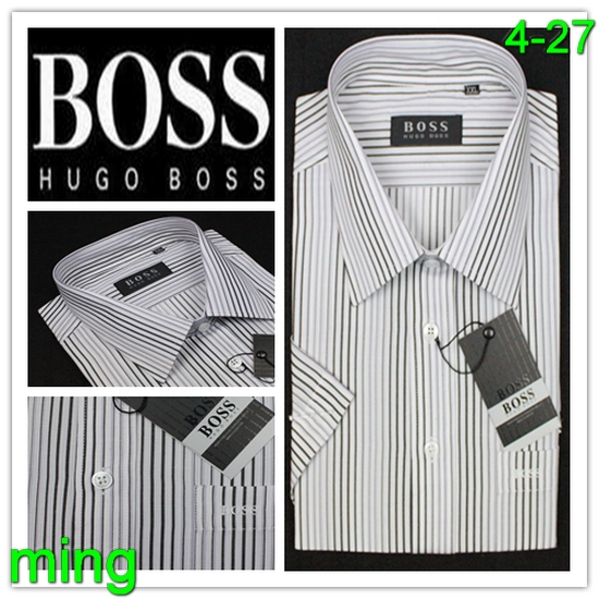 Boss Man Short Sleeve Shirts 023 Replica Wholesale