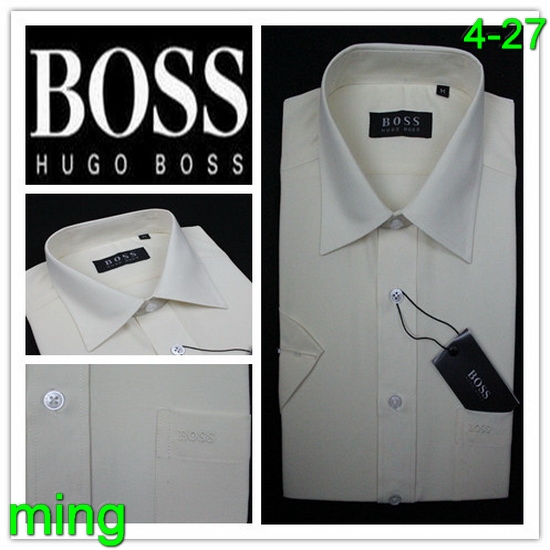 Fake Boss Man Short Sleeve Shirts 028