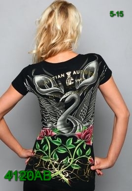 Faux Christian Audigier Woman Shirts Caws-tshirt-042