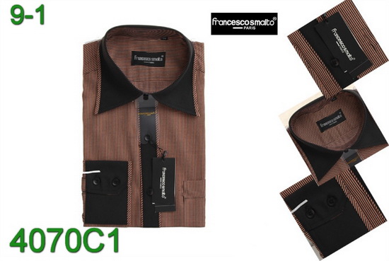 Replica Francesco Smalto Man Long Shirts Fsmls-5