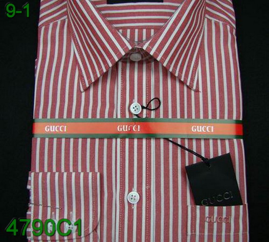 Wholesale Cheap Gucci Man Long Shirts Gmlshirt-12