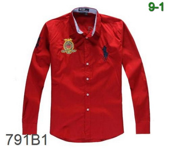 Ralph Lauren Polo Man Long Sleeve Shirt Plmlss134 Replica