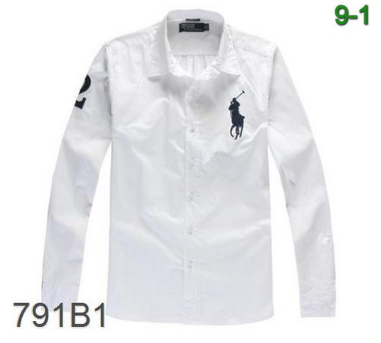 Replica Ralph Lauren Polo Man Long Sleeve Shirt Plmlss143