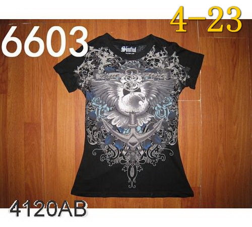 Discount Sinful Replica Woman T Shirts Srwts-157 Replicas