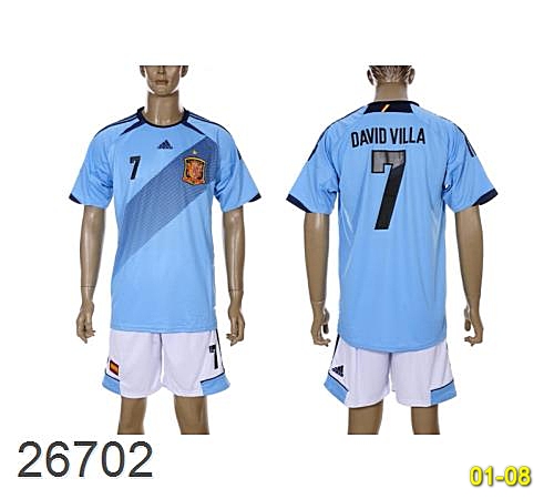 Discount Hot Soccer Jerseys National Team Spain Hsjntspain-1 Replicas