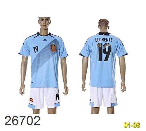 Hot Soccer Jerseys National Team Spain Hsjntspain-6 Replicas For Sale