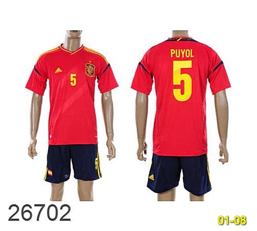 Faux Soccer Jerseys National Team Spain Sjnts66