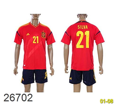 Hot Soccer Jerseys National Team Spain Hsjntspain-8 Replica