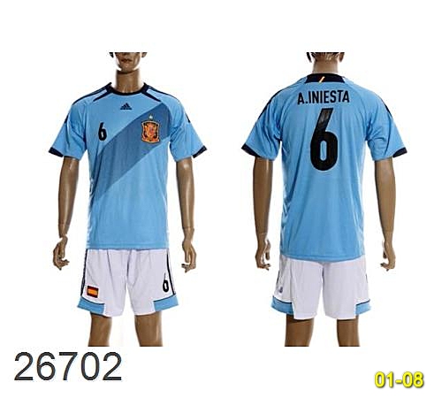 Hot Soccer Jerseys National Team Spain Hsjntspain-9 Replicas Sale